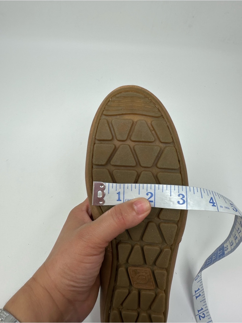 Born Sebra Brown Leather Flat with Cautioned Sole Women's Size 8W - Picture 12 of 15